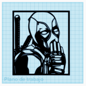 Archivo impresión 3D (STL) DEADPOOL para Decoración de Murales.