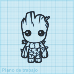 Archivo impresión 3D (STL) YO SOY GROOT para Decoración de Murales.