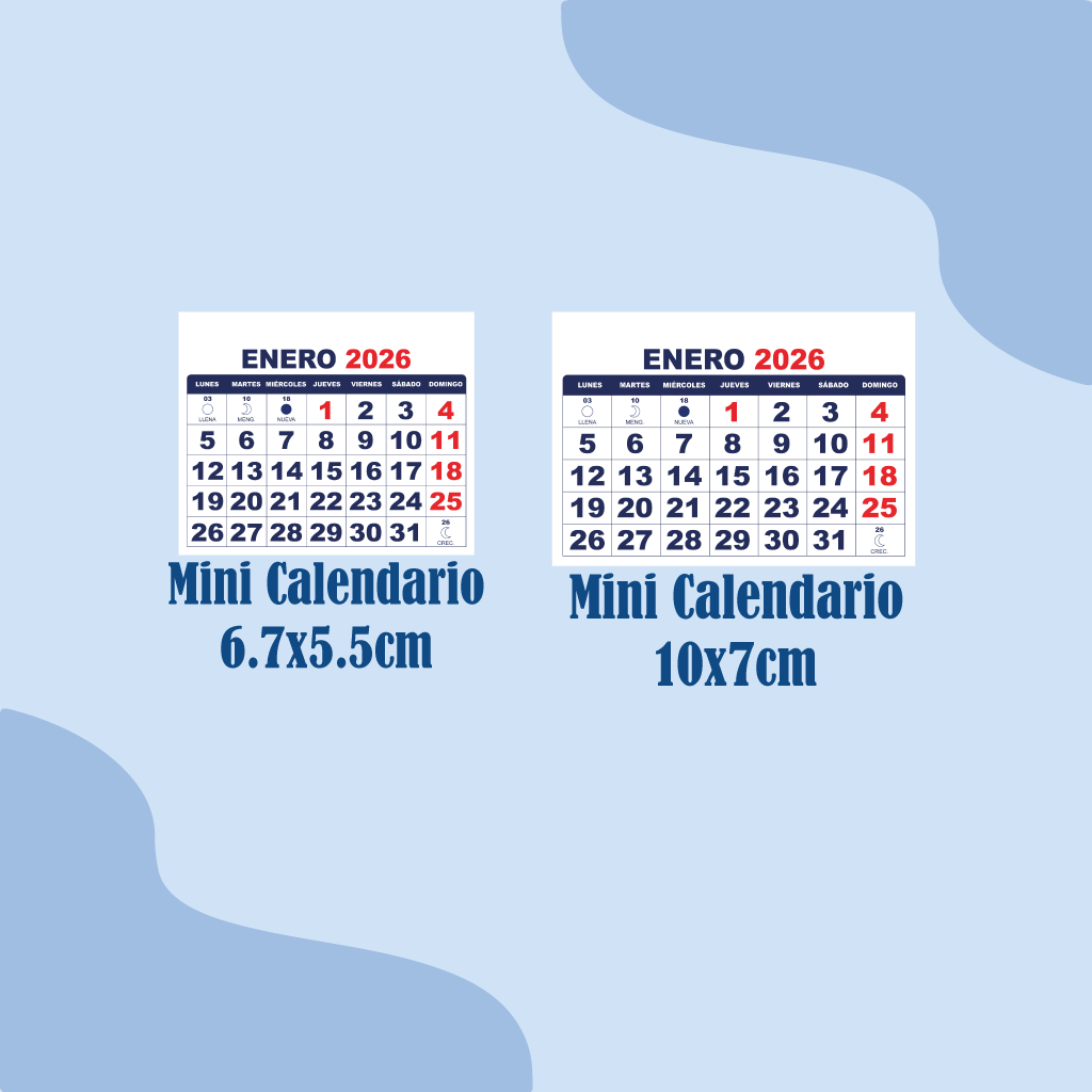 9 Calendarios Digitales en PDF para imprimir 2026 - Chilenos - Imagen 2