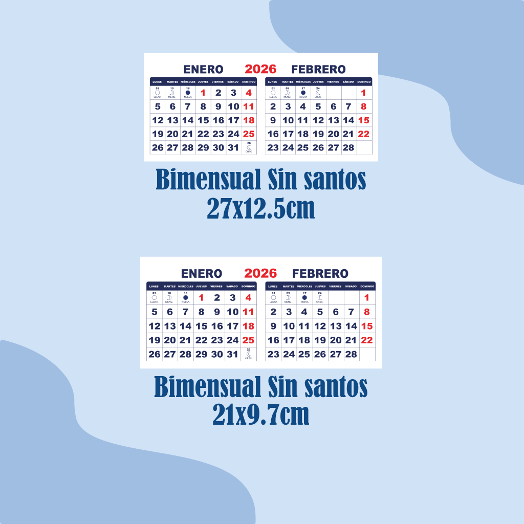 9 Calendarios Digitales en PDF para imprimir 2026 - Chilenos - Imagen 4