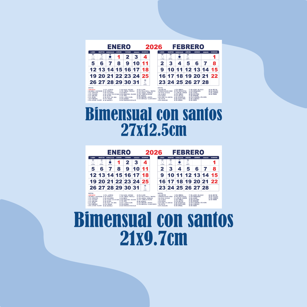 9 Calendarios Digitales en PDF para imprimir 2026 - Chilenos - Imagen 3