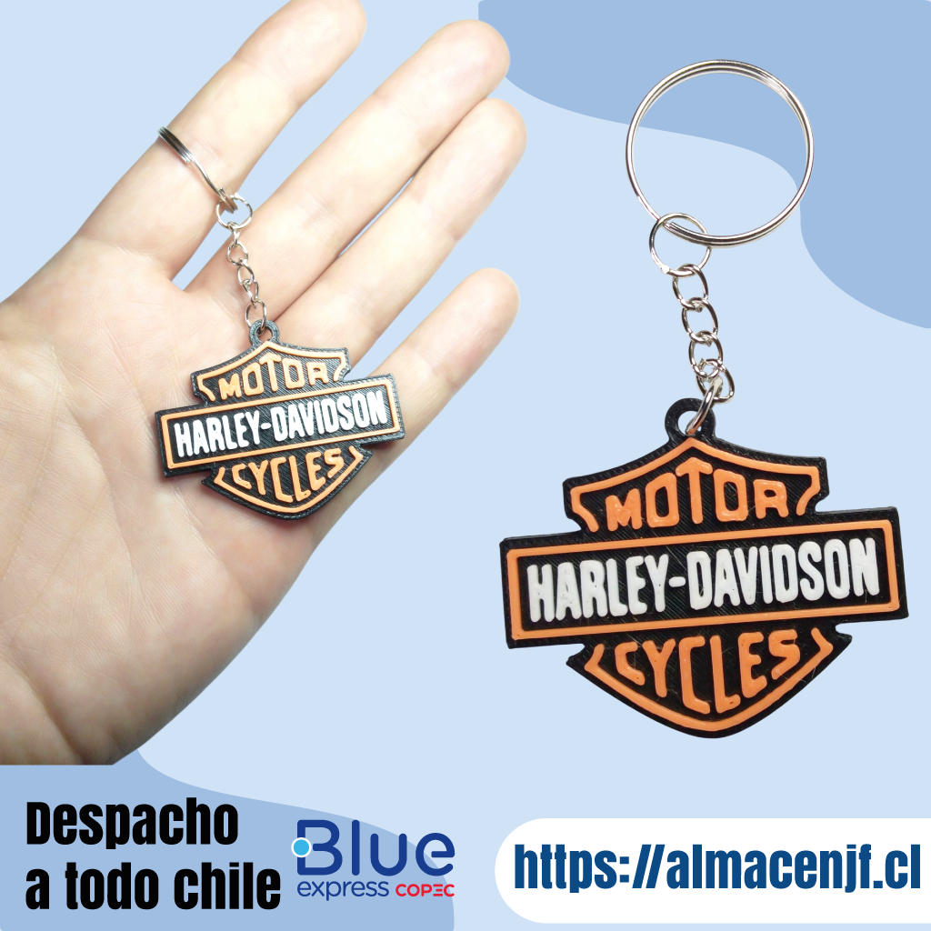 Llavero 3D Harley Davidson – Impresión 3D - Producto Físico - Imagen 2