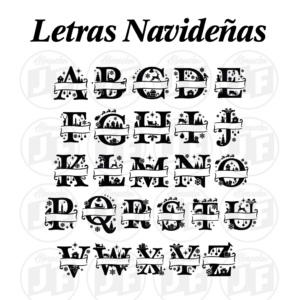 Letras Navideñas SVG – PNG
