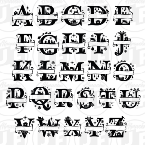 Letras Navideñas SVG – PNG